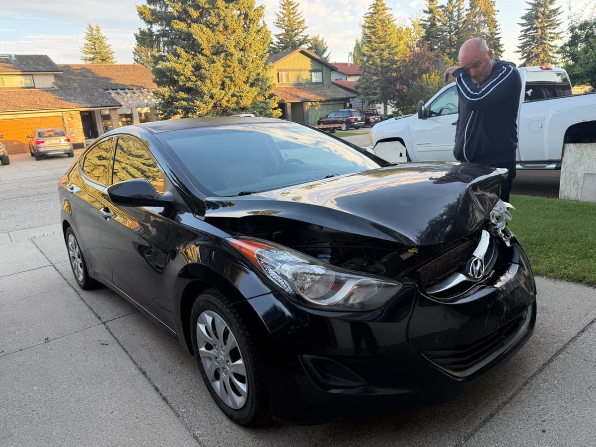 Cash offer for a damaged car