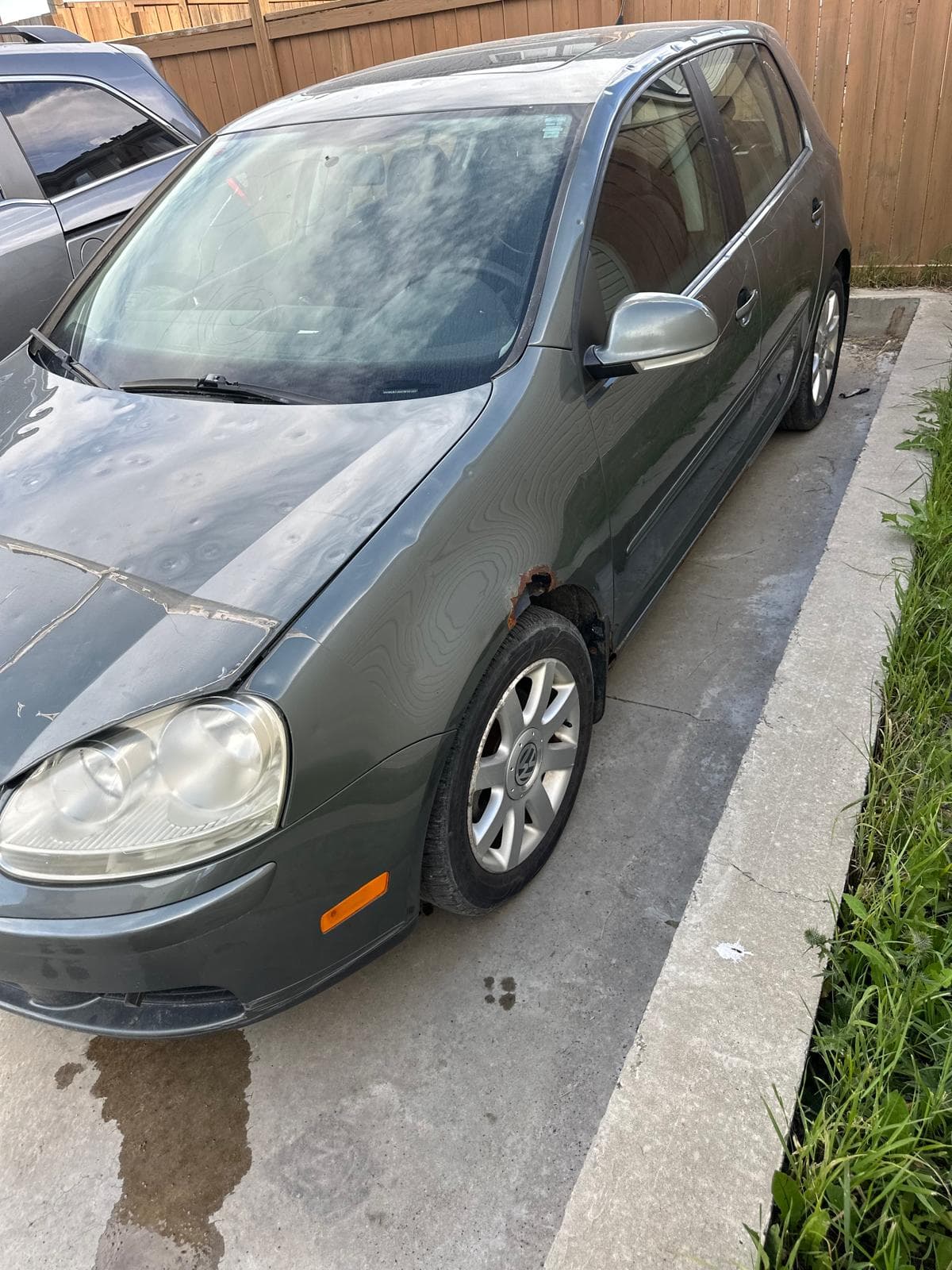 Value breakdown for a damaged junk vehicle